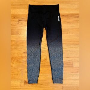 Gymshark Women’s Black and Gray Ombre Leggings